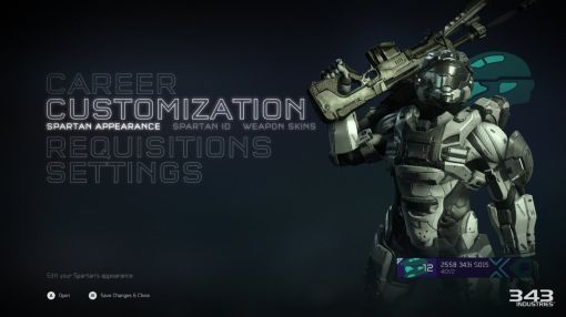 HALO 5, ALL CUSTOMIZATION OPTIONS